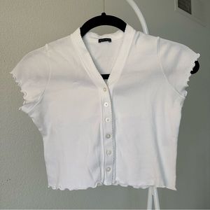 Brandy Melville Paige Ruffle Top
